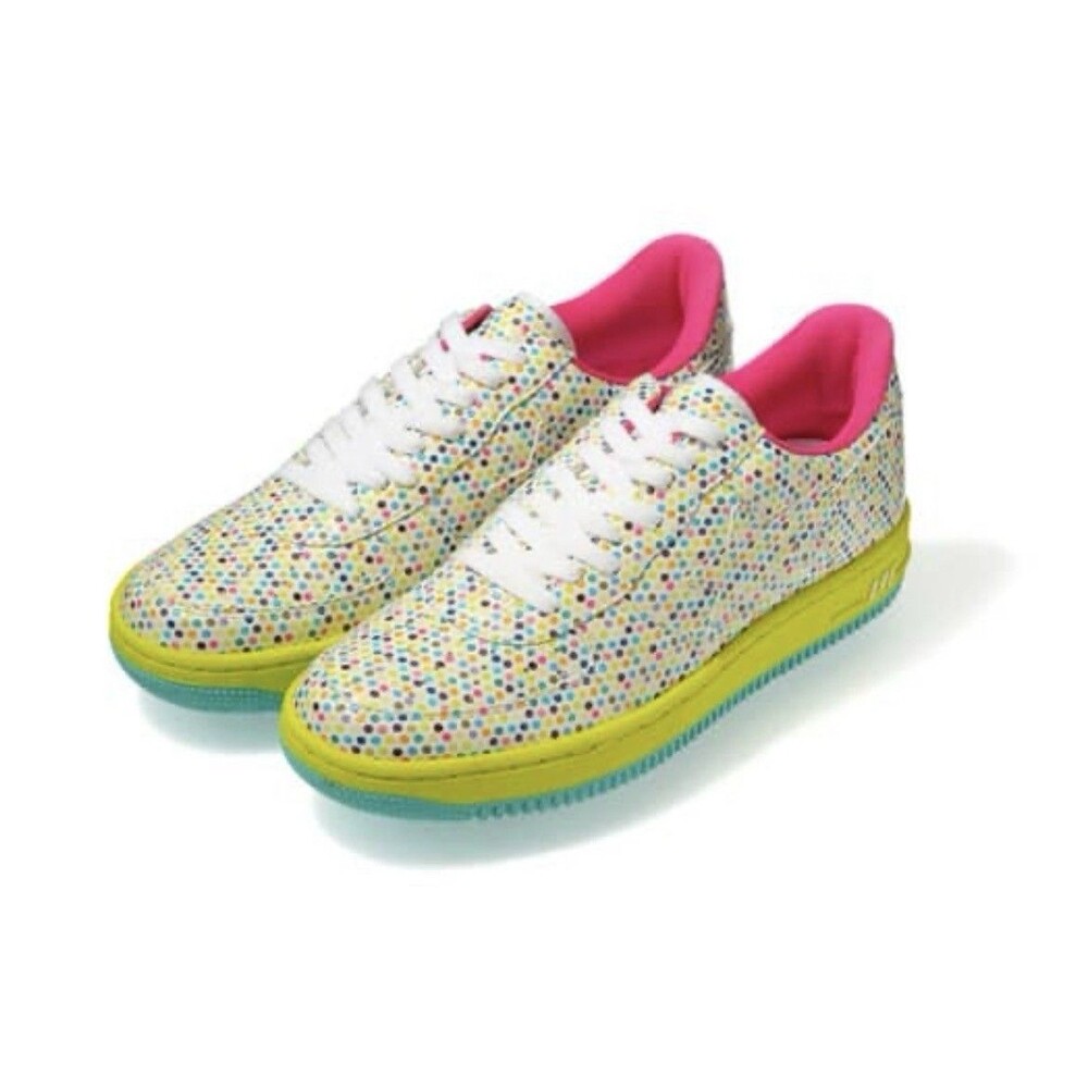A Bathing Ape Dot Bapesta 0607 FS 001 BAPE Patent Leather Size 9 Polka Dot Multi
